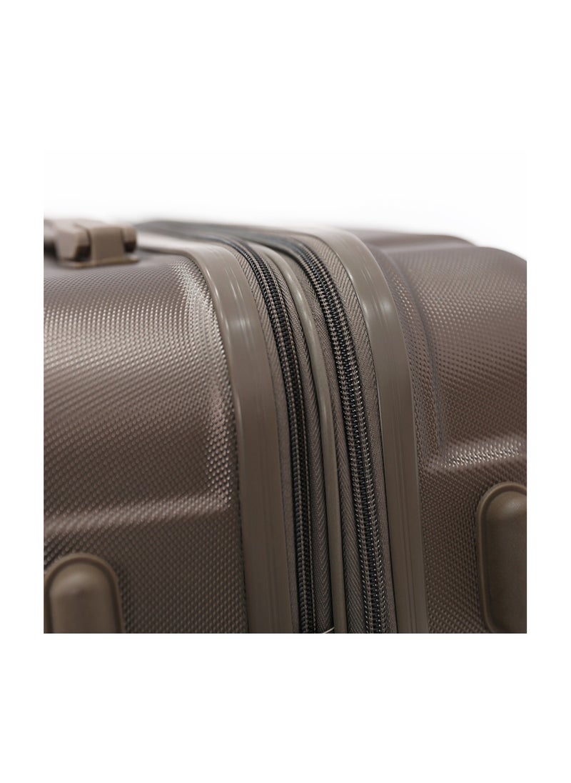GIORDANO Giordano Hardshell 20-Inch Carry-On Trolley Bag,Brown  - Image 4