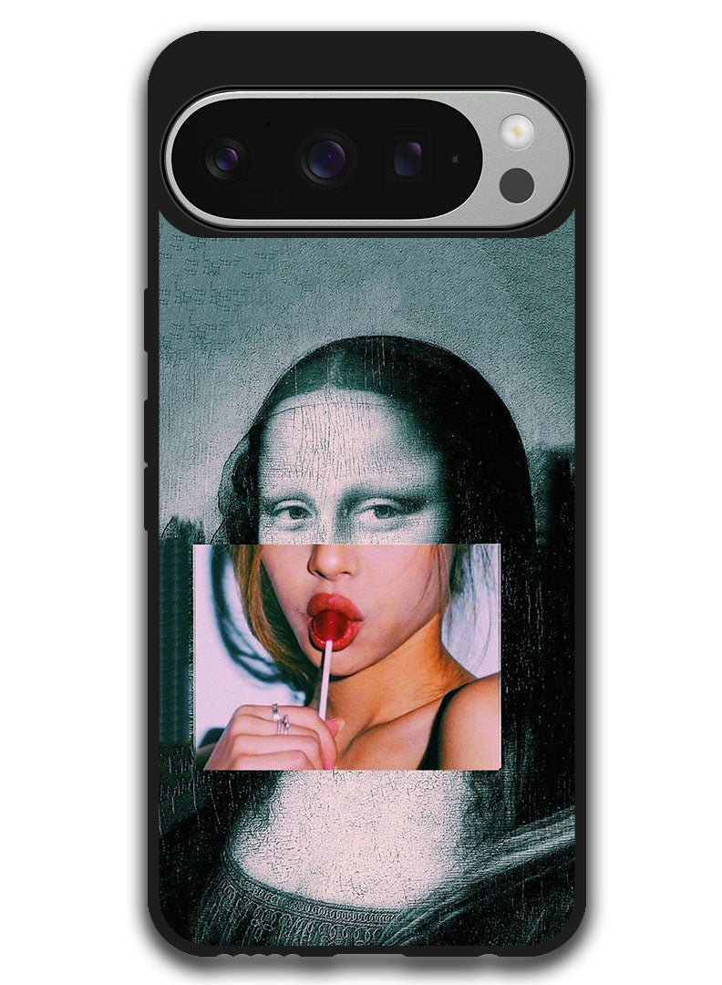 Theodor Protective Case Anti Scratch Shock Proof Bumper Cover For Google Pixel 9 Pro Mona Lisa 2  - Image 1