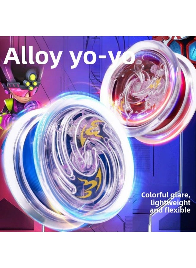 Live Ball Uy Novice Entry Yo Children Gyrating Yo-yo Ou Yo-yo Alloy Glow Automatic Sleep Beginner-Colour:Store Manager Recommend-great Value Three-piece Set/big Deal-Specification:Made With Heavy Craftsmanship - Metal Resistant To Falling / Comes With Finger Guard - Ball Rope