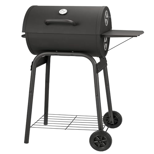 Kendane Barrel Charcoal Grill, Large Charcoal Grills with Side Shelf, Outdoor BBQ Grill,Perfect for Backyard Camping, Patio Parties, and Picnics - Image 1