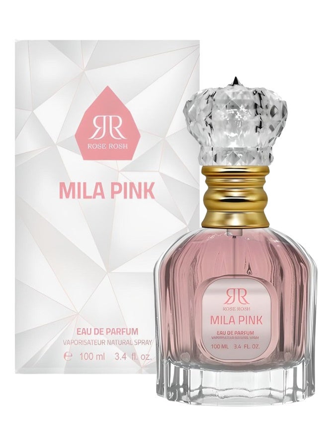 Genie Collection 9 Pieces Mila Pink Perfume For Women 100ml EDP - Image 2
