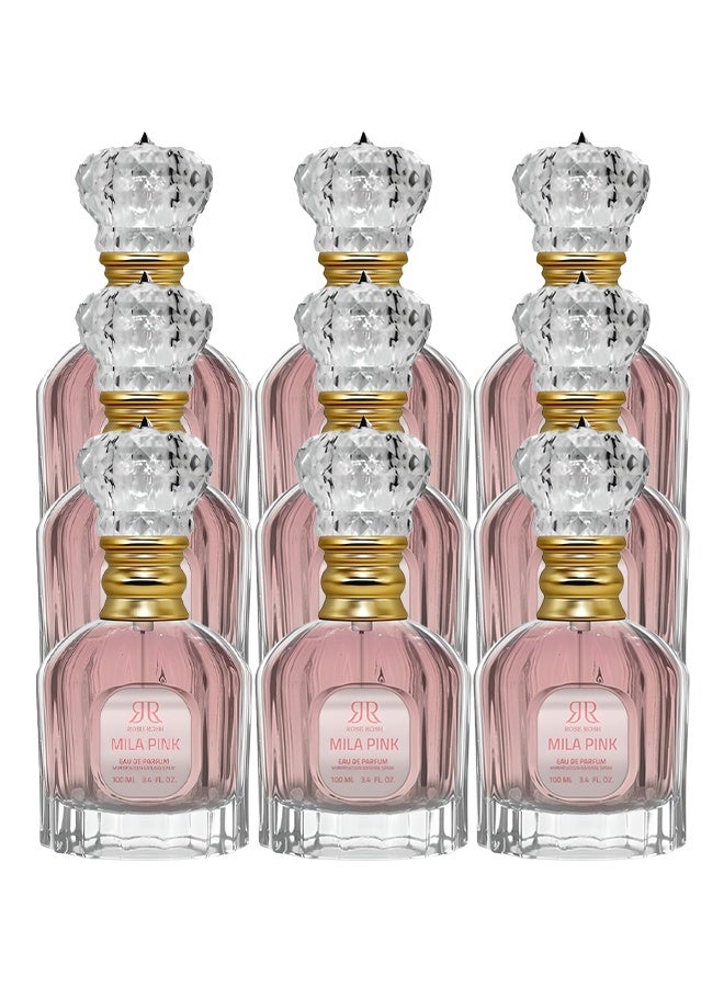 Genie Collection 9 Pieces Mila Pink Perfume For Women 100ml EDP - Image 1