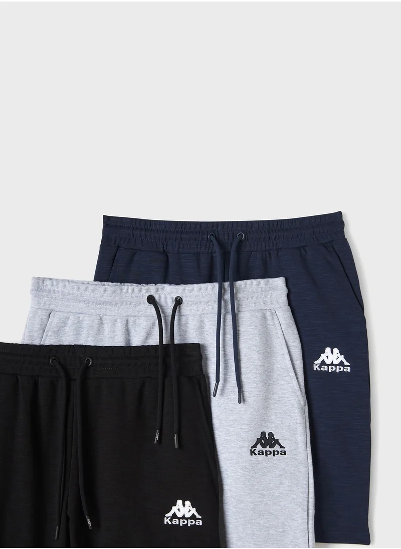 Kappa 3 Pack Essential Shorts