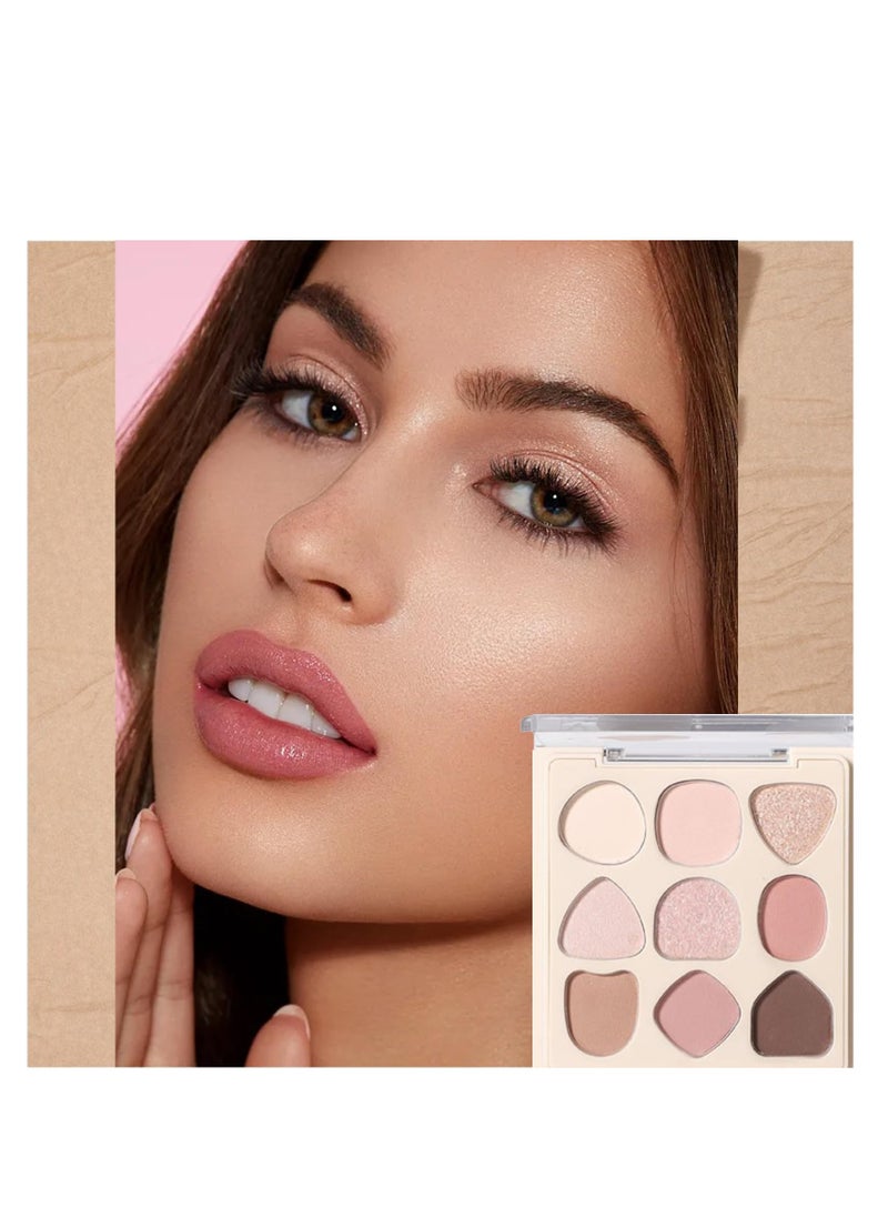 Eye Shadows Palette for Women, 9 Shades Soft Pink Eyeshadow, Nude Blendable Eye Shadow, Matte Shades, Waterproof Long Lasting Quick Drying Nude Eyeshadow, Everyday Natural Look For Women Girls - pzsku/Z935AF9AE89809E144FB3Z/45/_/1712654649/91bc9e51-0c2d-44fc-95cf-8fe4c09456d0