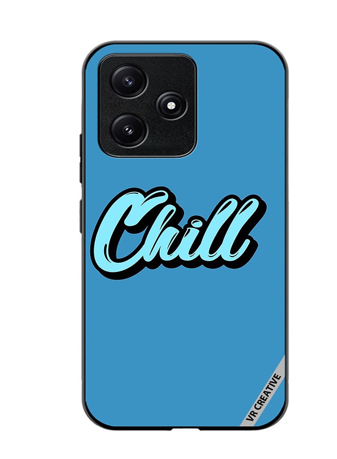 VR CREATIVE Protective Case Cover For Xiaomi Poco M6 Pro 5G Chill In Blue Color Design Multicolour - Image 1