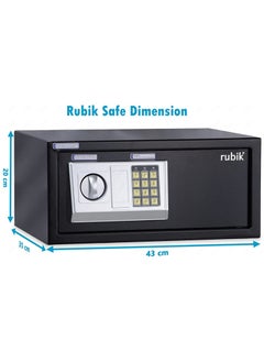 Cabinet Safe Box with Key & Pin Code, Programmable Wide Safety Vault For Home Office (43x35x20cm) Black - pzsku/Z935B07C4200D4827A306Z/45/_/1702456863/5b4fec0f-24f3-4bb5-a212-58a9ba1211a6