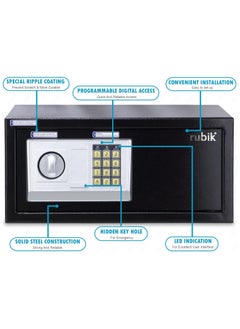 Cabinet Safe Box with Key & Pin Code, Programmable Wide Safety Vault For Home Office (43x35x20cm) Black - pzsku/Z935B07C4200D4827A306Z/45/_/1702456864/42ff1bf4-074a-4689-89e0-df69ea56615e