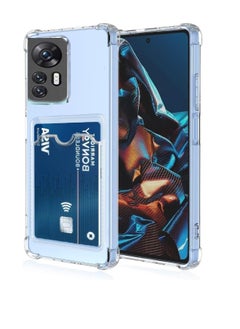 Generic Clear Wallet Phone Case for Xiaomi Redmi Note 12S Upgrade Card Slot Case Slim Fit Protective Soft TPU Shockproof Cover with Cute Card Holder - Transparent  - Image 1
