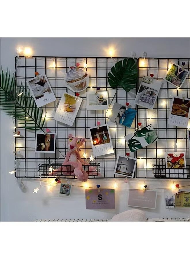 50-Pieces Pink Heart Shape Wooden Photo Clips,Mini Clothes Pins for Photo,with 5M Twine String for Hanging Pictures - Image 5