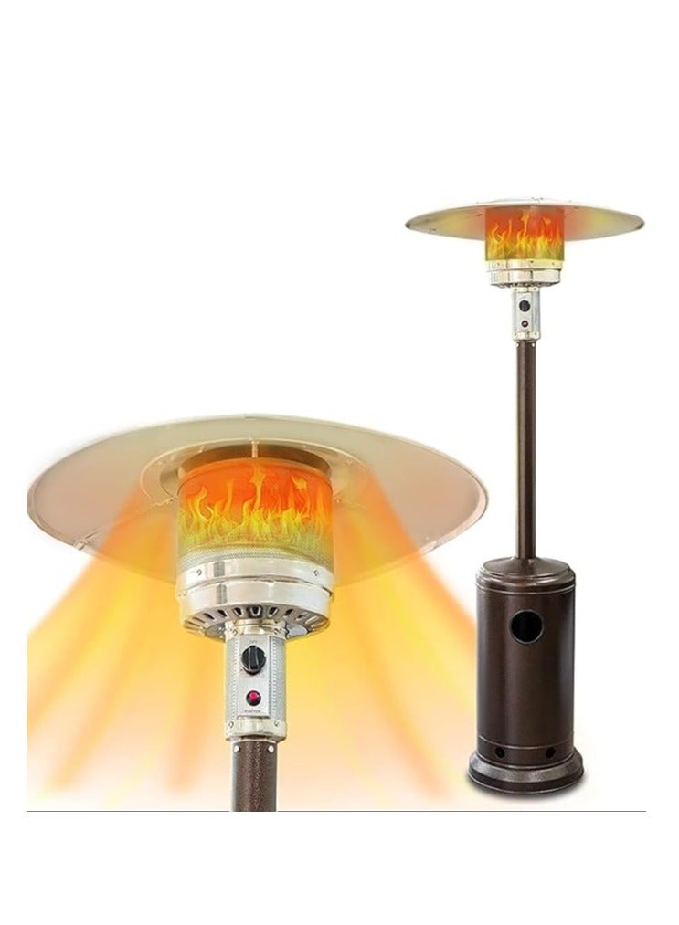 Gas Patio Heater – Outdoor Propane Heater with Overheat Protection | Standing Heater with Wheels | Ideal for Garden, Patio & Garage - Image 1