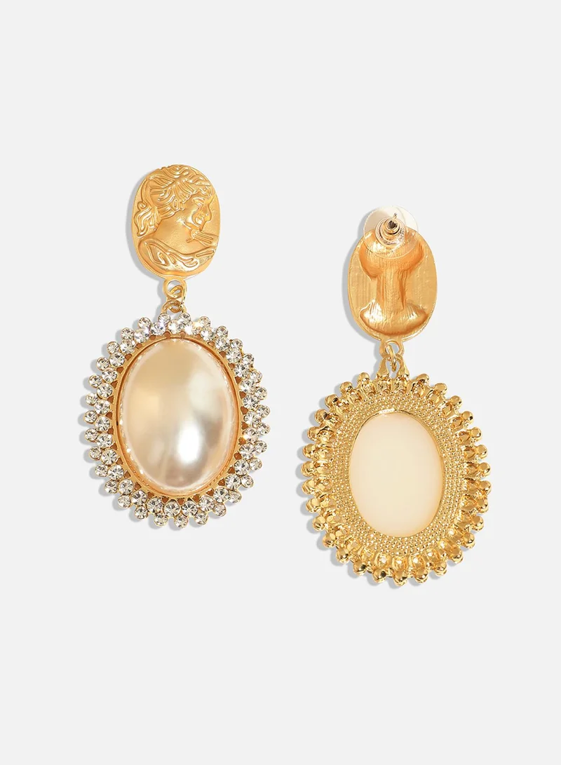 SOHI Dazzling Elegance Artificial Drop Earring Jewellery