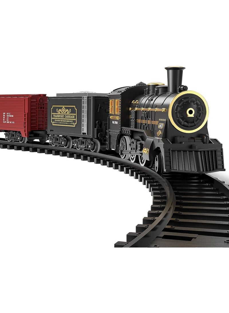 Toy Box Electric Rechargeable Train Toy with Steam Engine for Kids - Image 1
