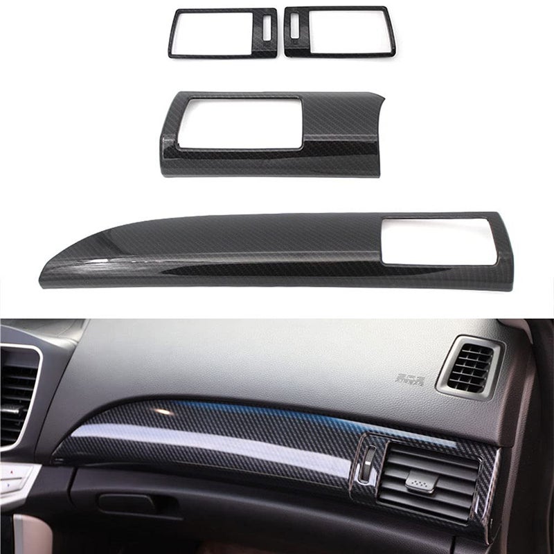 SZFKACCESS for Honda Accord 2013 2014 2015 2016 2017 Carbon Fiber Color Front Air Condition AC Outlet Frame Cover Trim 4pcs