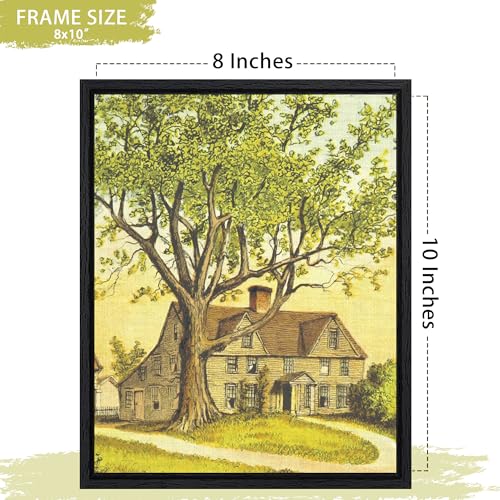 Abtgt 8x10 Canvas Floating Frame with 0.9" Deep, Black Floater Frame for Canvas Paintings with Adhesive, Vertical or Horizontal Wall Art frame for Prints Oil Painting Diamond Decor, 1 Pack. - Image 2