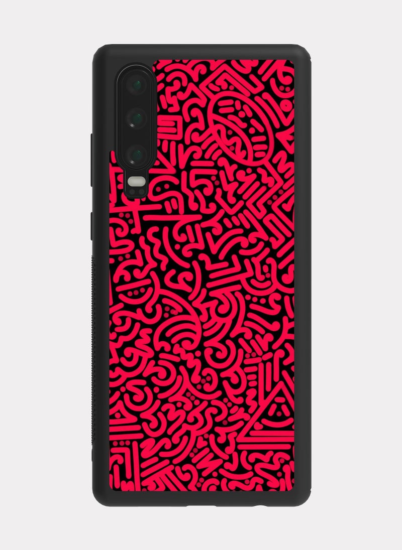 PXLAAT - Huawei P30 case cover Pattern Abstract Drawing - Image 1