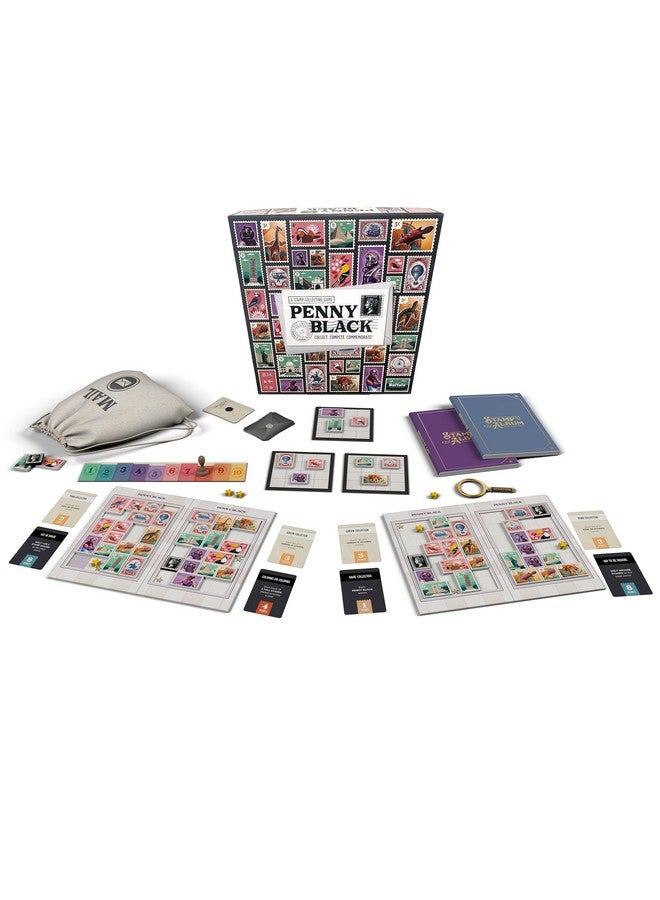 Buffalo Games - Penny Black - Collect Stamps in a Family Night Board Game - Commemorate Game Night Fun - Stamp Collecting Race to Complete Missions - Image 2