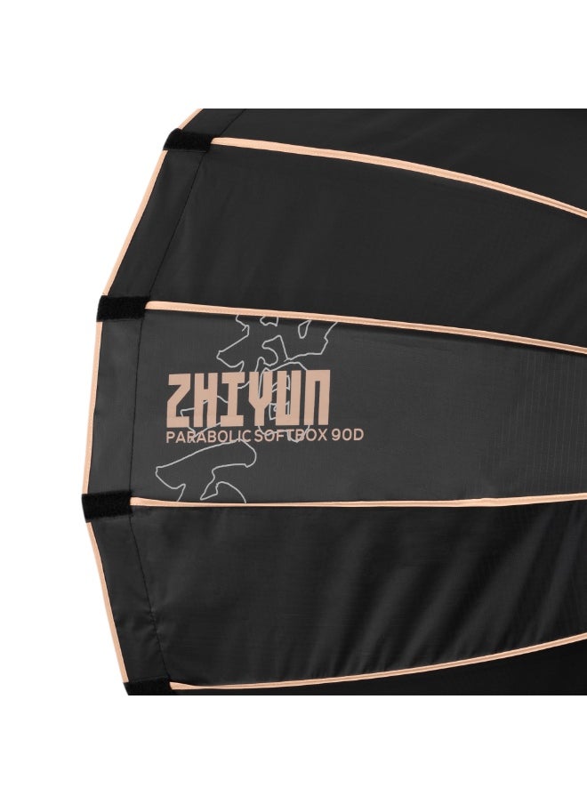Zhiyun ZHIYUN 35inch/90cm/2.9ft Parabolic Light Softbox Quick Release with Bowens Mount for Photography Studio, Video Recording, Portraits Shooting/ZHIYUN Molus G200/ G300/ B100/ B200/ B300/ B500  - Image 4
