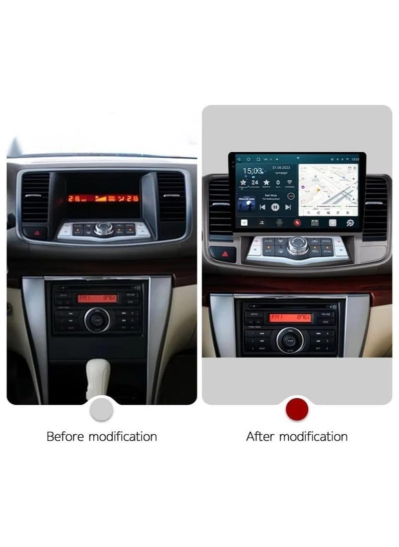 SHEZA STAR - Android Car Stereo for Nissan Teana J32 Maxima 2008-2013 4GB RAM 32GB ROM Support Carplay, Mirror Link Wi-Fi BT, Radio GPS Navigation, 10 Inch IPS Touch Screen with AHD Camera Included - Image 1
