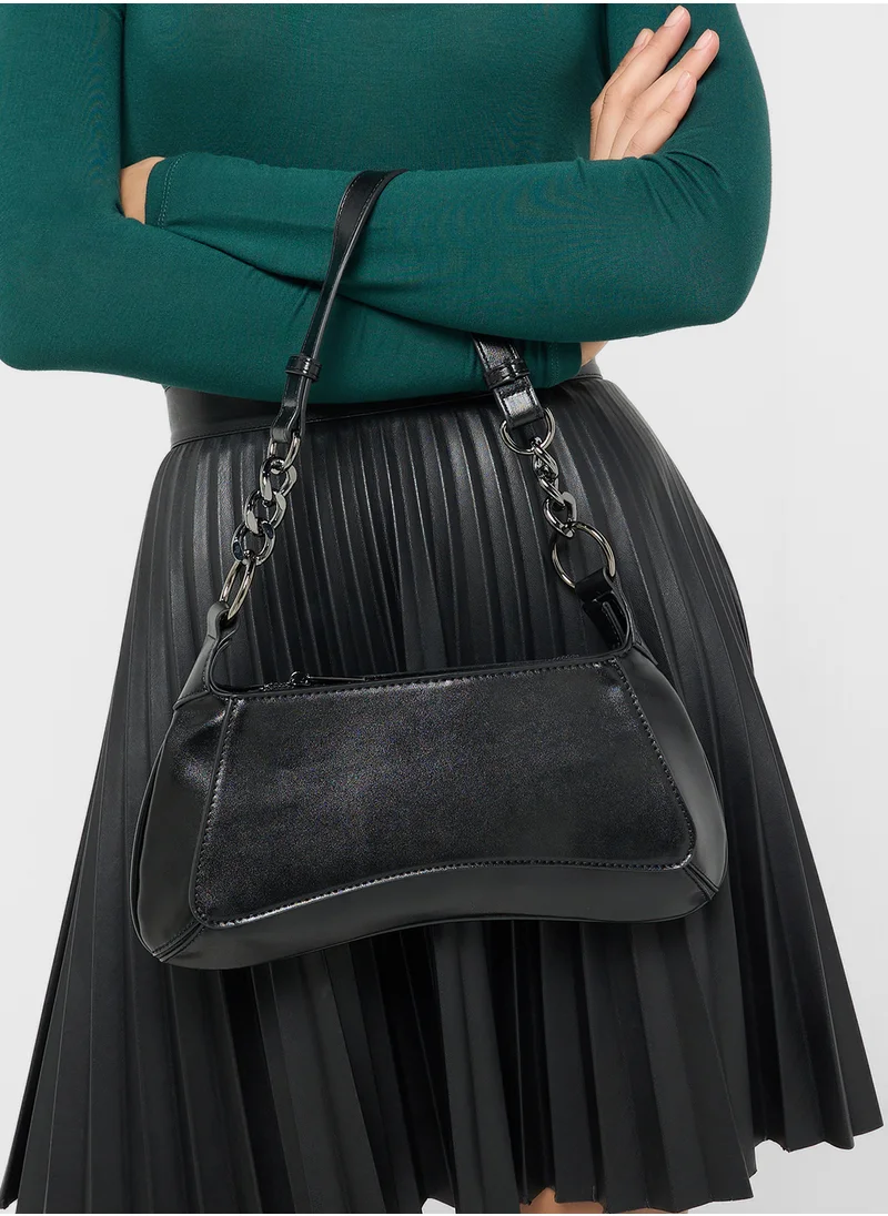 ايلا Chain Detail Slim Shoulder Bag
