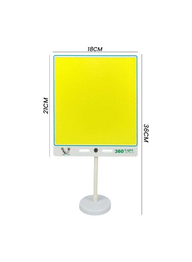 360 ديجري لايت مصباح عمل 360 درجة 400 واط COB LED مصباح محمول فائق السطوع مع قاعدة مغناطيسية، جهاز تحكم عن بعد RF، كابل طاقة 5 أمتار، مشبك بطارية سيارة 12 فولت ومحول ولاعة سجائر للتخييم والطوارئ وإصلاح السيارات وإضاءة المرآب الخارجية متعددة الأغراض - Image 2