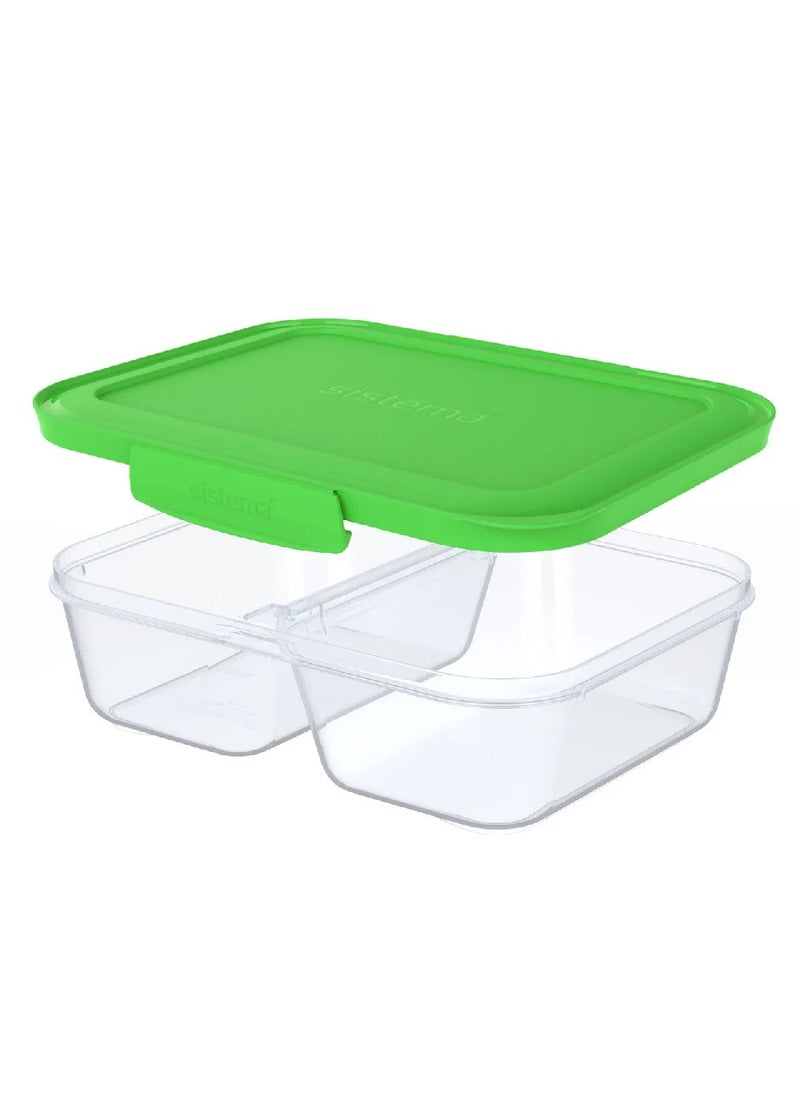sistema - Sistema 870ML Meal Prep Nest IT Set of 5 : Meal Prep Container - Lunch Container - Portable - Leak-proof - BPA-free - Image 1