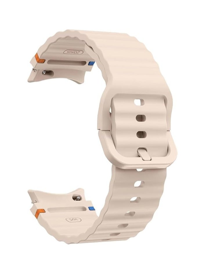 Silicone Watch Band Compatible with Watch 7 FE 6 5 4 40mm 44mm, Watch 6 Classic 43mm 47mm, Watch 5 Pro 45mm, Watch 4 Classic 42mm 46mm - Image 2