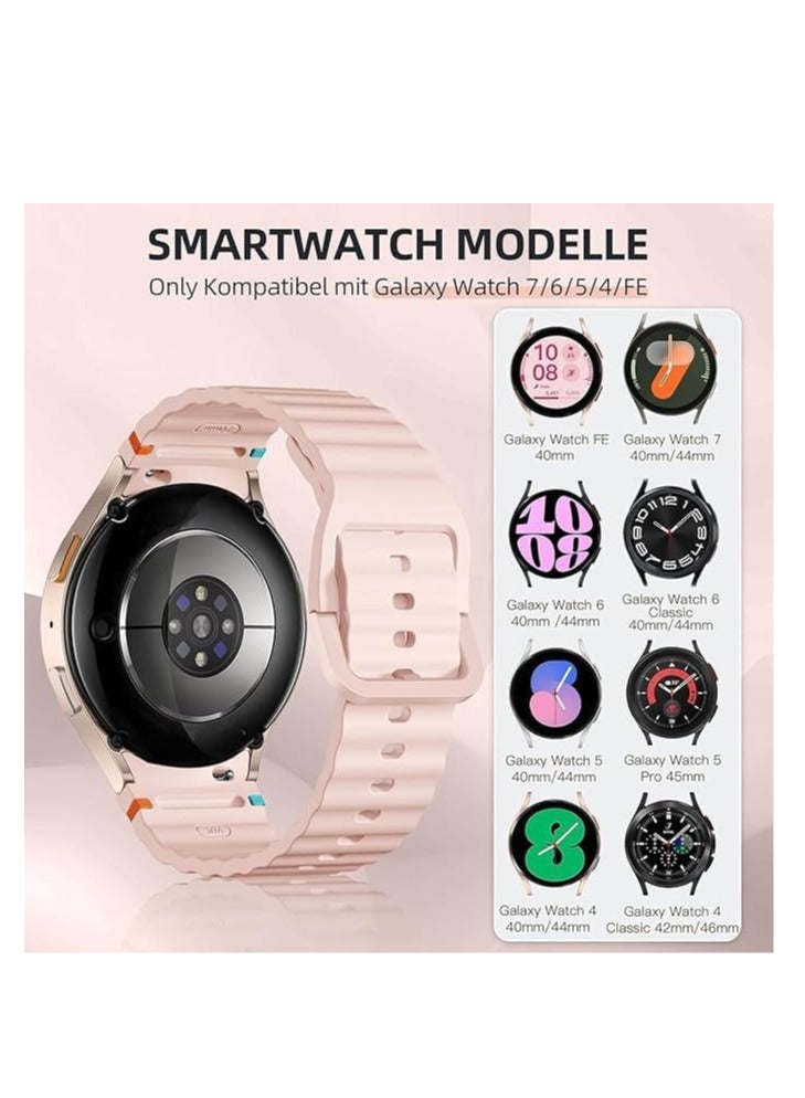 Silicone Watch Band Compatible with Watch 7 FE 6 5 4 40mm 44mm, Watch 6 Classic 43mm 47mm, Watch 5 Pro 45mm, Watch 4 Classic 42mm 46mm - Image 4