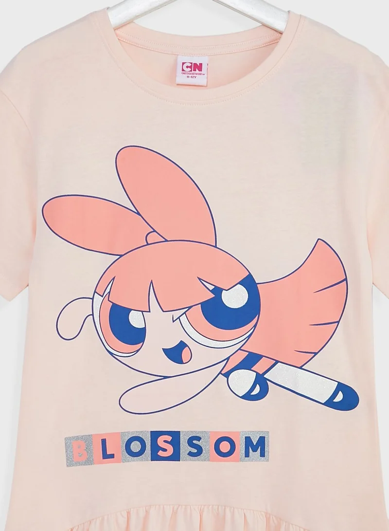 Urban Haul Kids Power Puff Midi Dress