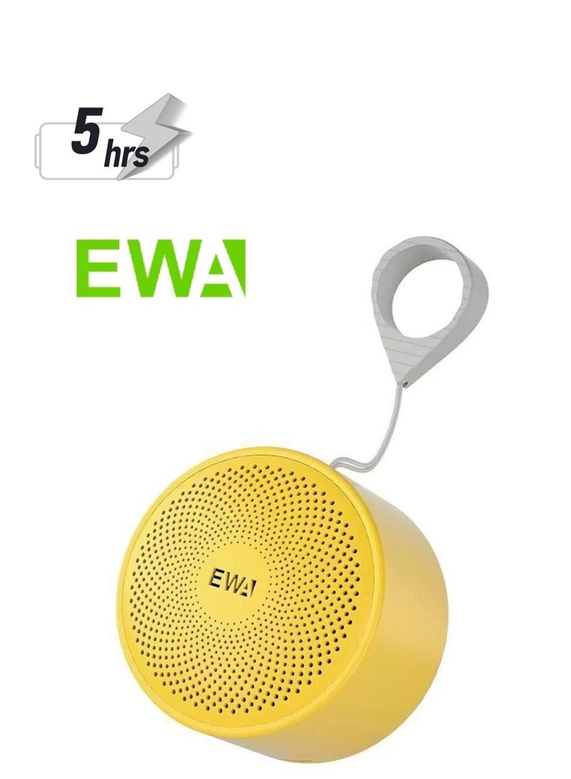 EWA مكبر صوت بلوتوث محمول ميني EWA A124 خارجي مقاوم للماء IPX5 (أصفر) - Image 1