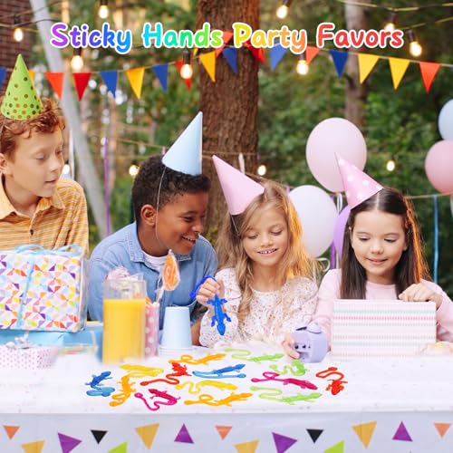 DODOLOL 30 PCS Sticky Gecko Sticky Hands Bulk Sticky Toys for Kids LizardShaped Geckos Stretchable Party Favors Pinata Fillers Treasure Box Prizes for Classrooms Easter Basket Stuffers for Kids - Image 5