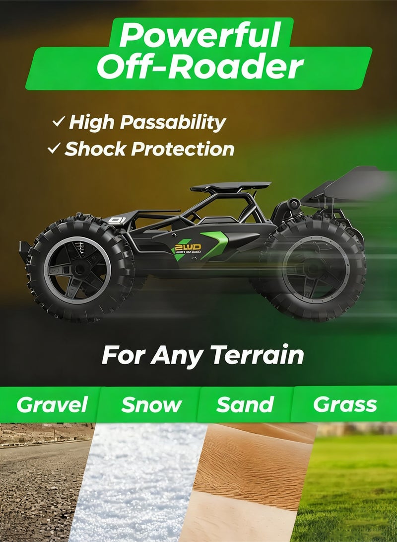 Mi VAZA Remote Control Race Car - 1:18 RC Drift Car - High Speed Vehicle Toy - 2WD, 2.4Ghz, 15KM/H , Rechargeable Battery, Suitable for Various Terrains - Kids Gifts - Image 2