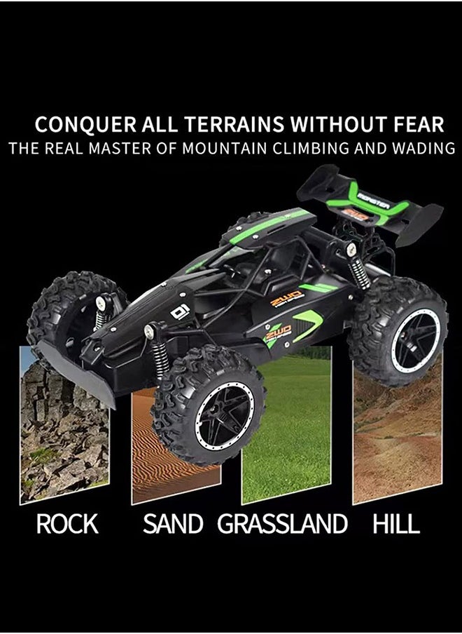 2.4G primary high-speed car charging RC remote control racing car 1:18 Bigfoot off-road vehicle children's remote control toy car 