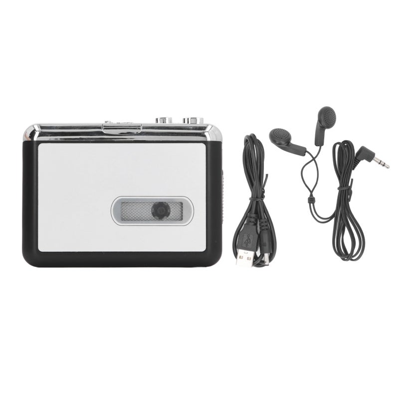 Ezcap Cassette To MP3 Converter Portable Tape Player - Convert Old Tapes To MP3 Format Via USB Cable - Premium Plastic Material For Windows XP Windows 7 - Image 1