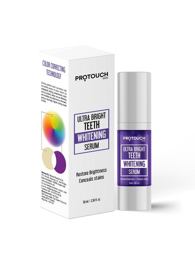 ProTouch Ultra Bright Teeth Whitening Serum | Colour Corrector For Teeth | Purple Toothpaste For Teeth Whitening | Tooth Stain Removal | Enamel Safe & Effective Teeth Whitener | 30 Ml - Image 1