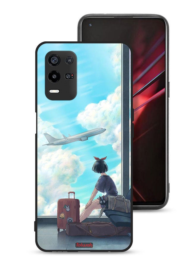Tolwak Oppo K9x Protective Case Cover Travel Art - Image 1