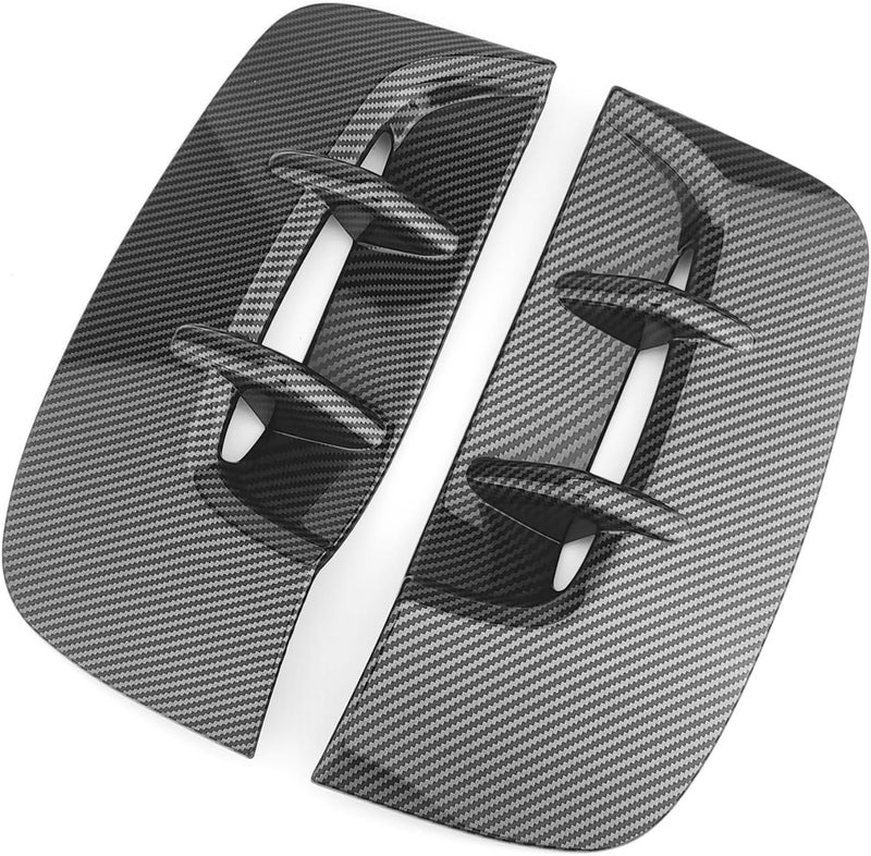 JUIVEEL Carbon Fiber Style Side Fender Vent Cover for Kia Stinger - Image 2