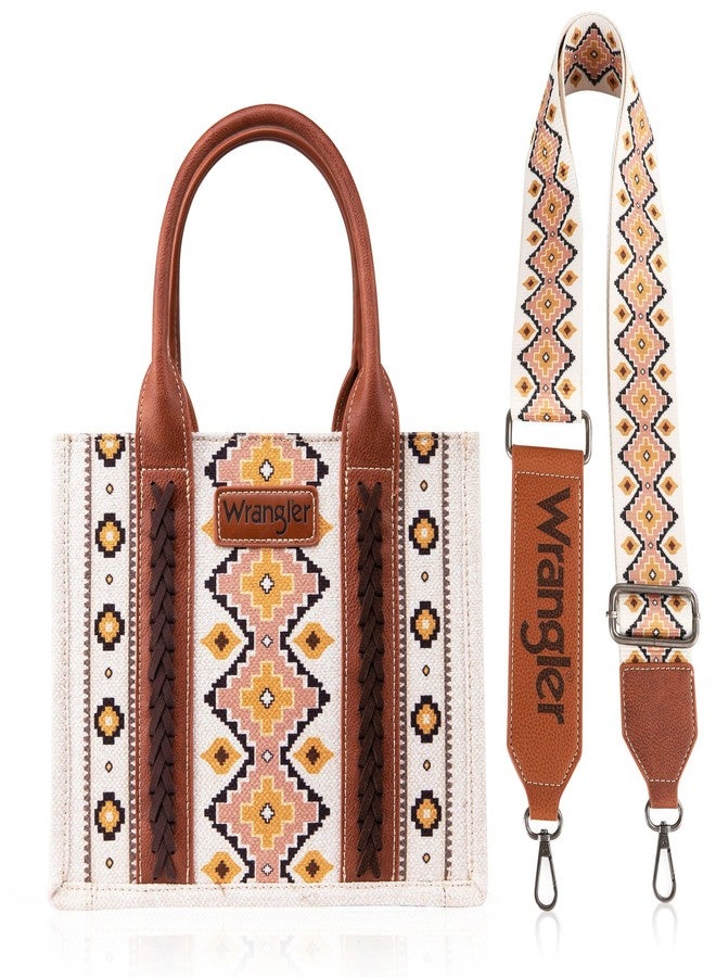 Wrangler Purse for Women Boho Aztec Tote Bag Hobo Shoulder Top Handle Handbags with Wide Guitar Strap Fall Collection Gift XY6 WG2202-8120SCF - Image 3