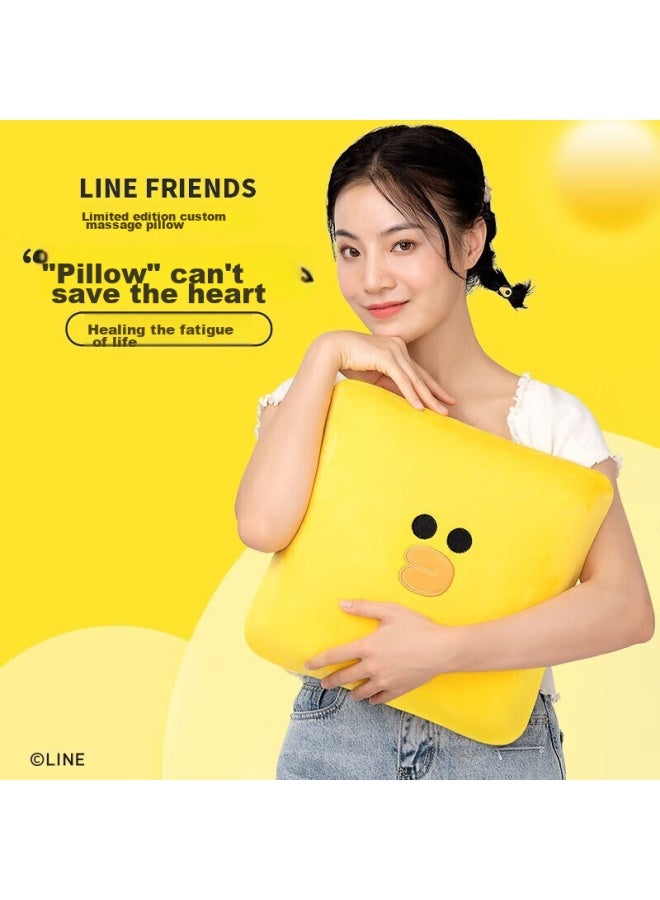 OGAWA Aojiahua Lumbar Massage Pillow, Back And Neck Heat Therapy, Acupressure, Full-body Massage Cushion, Multifunctional Hugging Pillow, Gift For Elders, Boyfriends, Girlfriends, Massage Hugging Pillow, Brown - Image 1