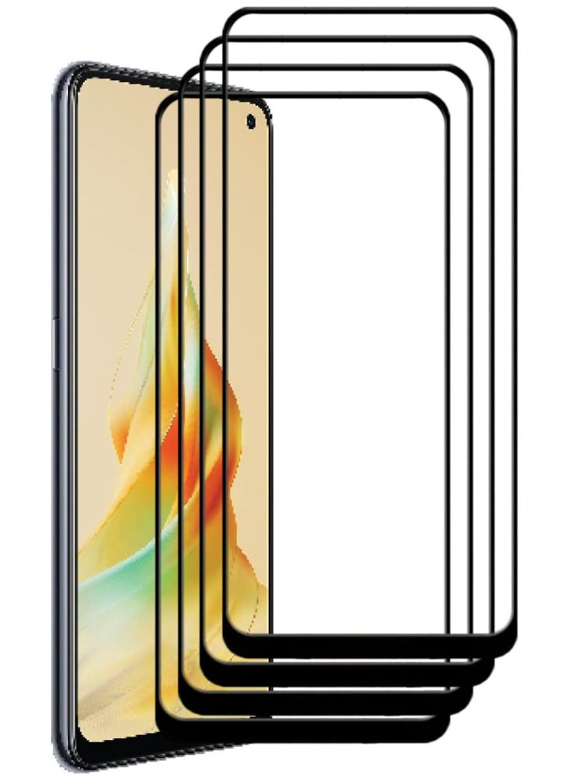 ACLIX 4 Pieces Antistatic ESD Dustproof Premium Quality High Definition Tempered Glass Screen Protector Designed For Oppo Reno8 T - Image 1