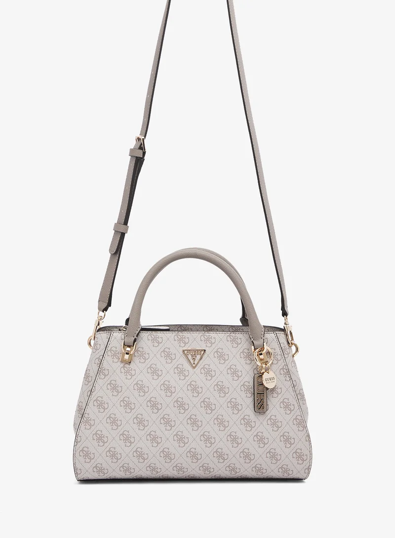 GUESS Noelle Top Handle Logo Detail Satchel
