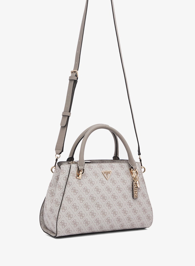 GUESS Noelle Top Handle Logo Detail Satchel - Image 3