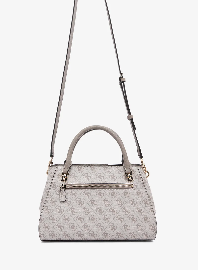 GUESS Noelle Top Handle Logo Detail Satchel