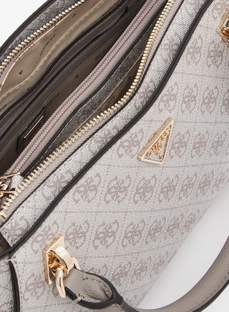 GUESS  Noelle Top Handle Logo Detail Satchel for Women | Best Price UAE