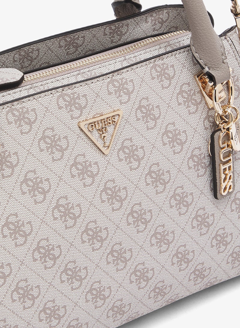 GUESS Noelle Top Handle Logo Detail Satchel - Image 4