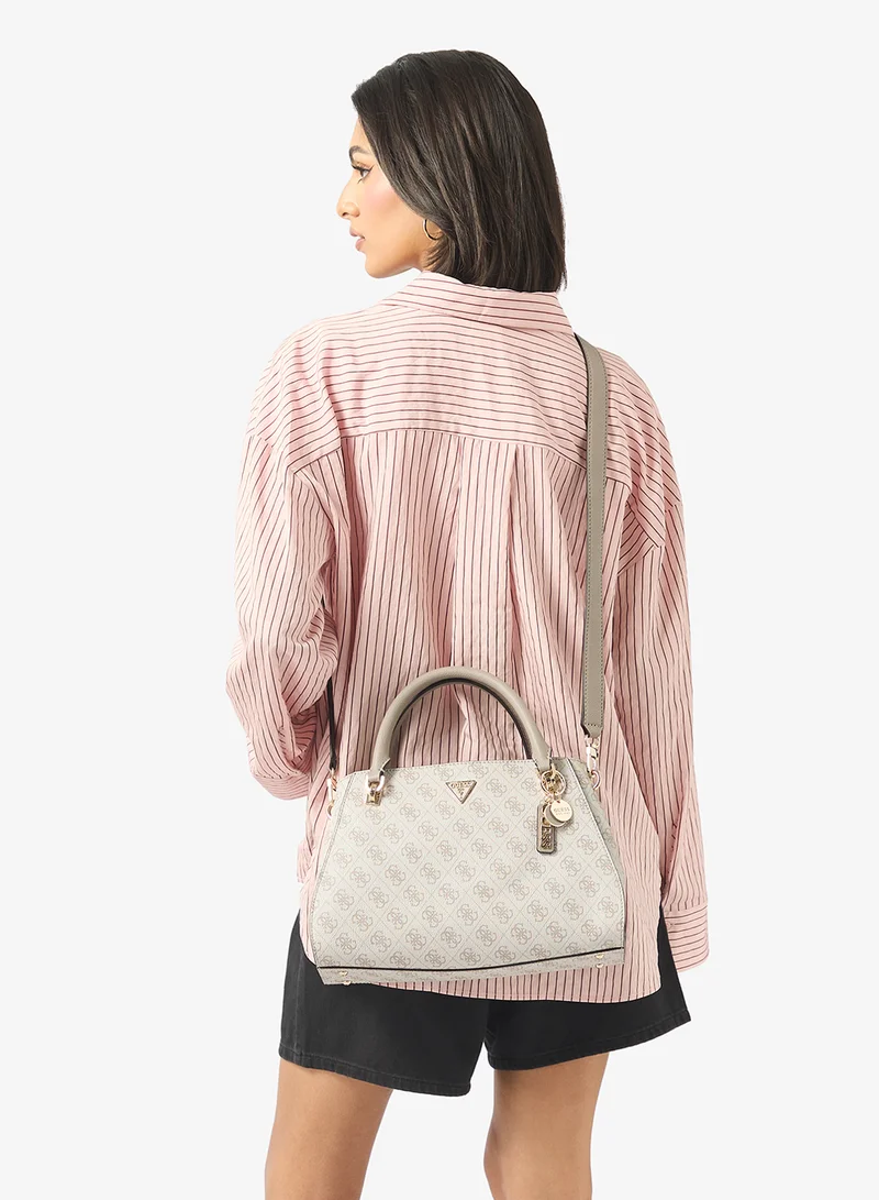 GUESS  Noelle Top Handle Logo Detail Satchel for Women | Best Price UAE