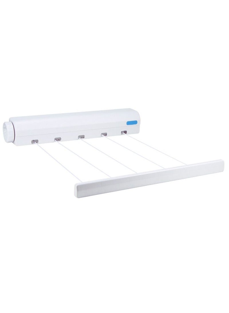 DubaiGallery Wall Mounted 5 Clothes Line Retractable Clothesline Hanger Indoor Outdoor Drying Rack Clothesline - Image 2