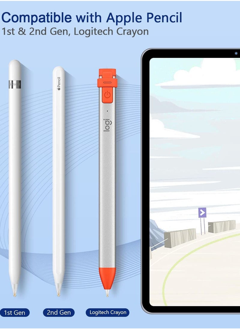 Y&D - Full Clear Replacement Tip Compatible with Apple Pencil Upgraded Durable for 1st/2nd Generation (4-Pack) - Image 1
