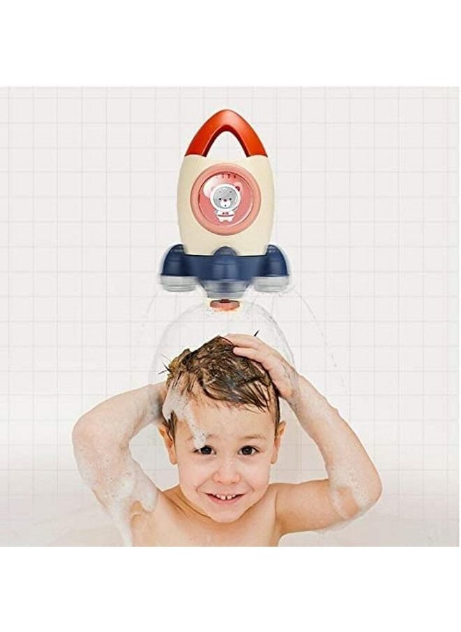 Cordova Baby water Toy Rocket Rotating Water Spray Bathing Toys Safe ABS Baby Pool Bathroom Squirt Pool Beach Bath Time Fountain Toys for Toddlers Kids  - Image 1