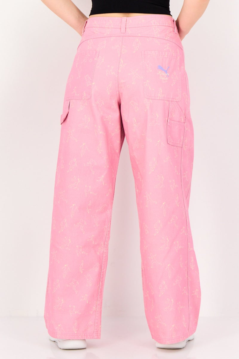 PUMA Women Sportswear Fit Outdoor Track Pants, Pink - Image 3