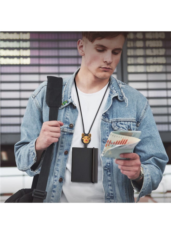 Bone Travel Wallet With Integrated Passport Holder, Multifunctional Doent Case, Bank Card Organizer, International Flight Ticket And Boarding Pass Card Holder - Image 3